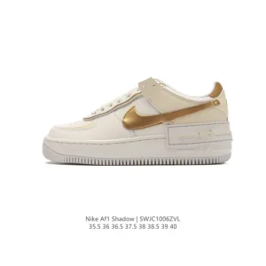 Nike Air Force 1 Shadow Low Top Sneakers for Women with Chunky Sole