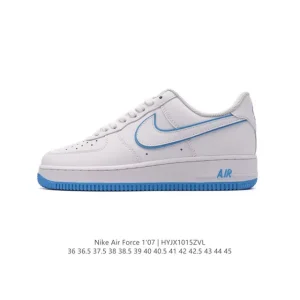 Nike Air Force 1 '07 Low White Leather Sneakers for Men and Women