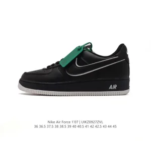 Nike Air Force 1 Low FB1844 White Leather Sneakers with Bubble Sole
