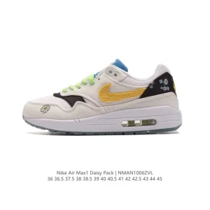 Nike Air Max 1 Daisy Pack Women's Shoes Grey Blue Yellow