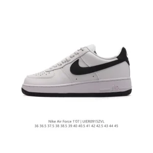 Nike Air Force 1 Low 07 White Leather Casual Sneakers for Men and Women