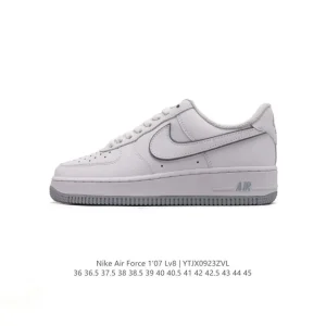 Nike Air Force 1 07 Low DV0788 White Leather Sneakers for Men and Women