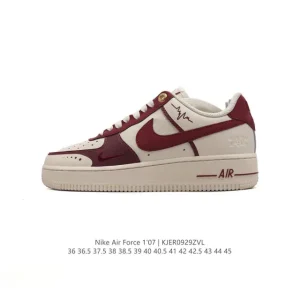 Nike Air Force 1 07 Low White Leather Casual Sneakers for Men and Women