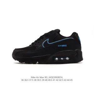 Nike Air Max 90 Essential Running Shoes with Max Air Cushioning and Premium Leather Upper