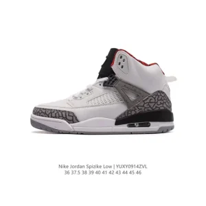 Jordan Spizike Low Houston Oilers Inspired Sneakers with Elephant Print