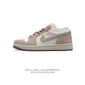 Jordan Air Jordan 1 Low Retro Vintage Style Low Top Basketball Shoes