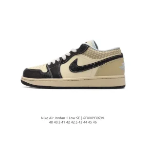 Jordan Air 1 Low Retro Vintage Leather Basketball Shoes
