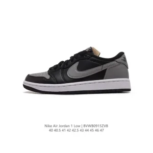 Jordan AJ1 Low Retro Vintage Leather Basketball Shoes with Air Cushion