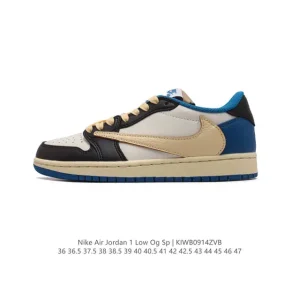 Jordan Air 1 Low OG SP Military Blue Reverse Swoosh Retro Basketball Shoes