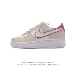 Nike Air Force 1 07 Low White Leather Sneakers for Men and Women