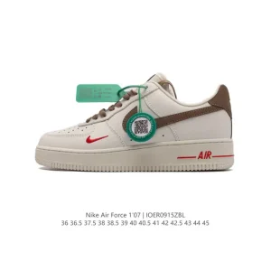 Nike Air Force 1 Low 07 Low Top Casual Sneakers with Air Cushion