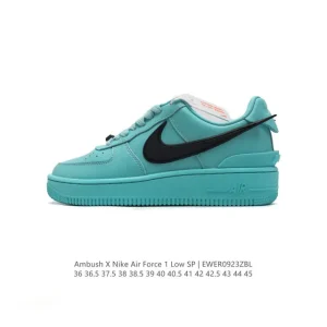 Nike Air Force 1 Low Ambush Collaboration White Leather Sneakers