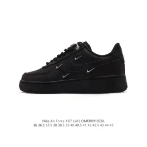 Nike Air Force 1 '07 Low White Leather Casual Sneakers for Men and Women