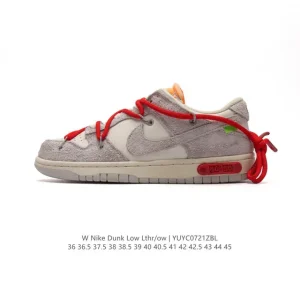 Off-White Dm 2 Low Leather Skate Shoe with Double Laces and Deconstruction