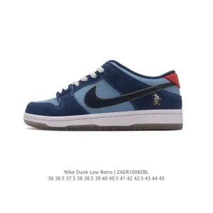 Nike SB Dunk Low Pro DM9467 Vintage Leather Skateboarding Shoes for Men and Women
