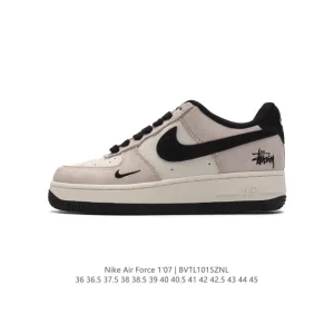 Nike Air Force 1 07 Low White Leather Sneakers for Men and Women
