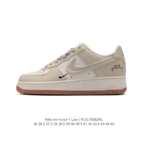 Nike Air Force 1 07 Low White Leather Sneakers for Men and Women
