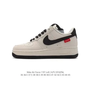 Nike Air Force 1 '07 Low White Leather Sneakers