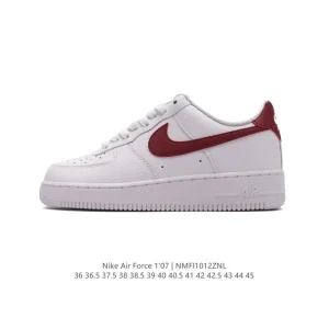 Nike Air Force 1 Low 07 White Leather Sneakers for Men and Women
