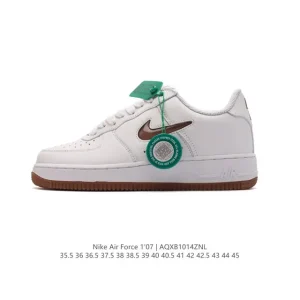 Nike Air Force 1 Low '07 Low Top Casual Sneakers with Honeycomb Air Cushion