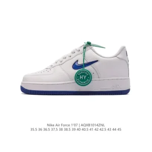 Nike Air Force 1 Low 07 Leather White Gum Sole Sneakers