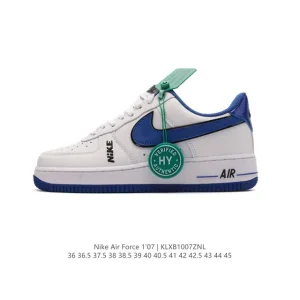 Nike Air Force 1 Low White Leather Casual Sneakers for Men and Women