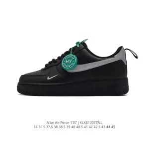Nike Air Force 1 Low White Leather Sneakers with Air Cushion