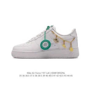 Nike Air Force 1 Low 07 Leather White Casual Sneakers with Clean Brush Gift