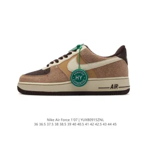 Nike Air Force 1 Low 07 White Leather Sneakers for Men and Women