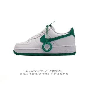 Nike Air Force 1 Low 07 Leather White Sneakers with Air Cushion