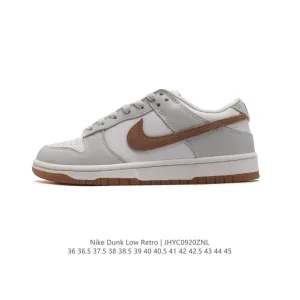 Nike SB Dunk Low Pro Vintage Leather Skate Shoes for Men and Women
