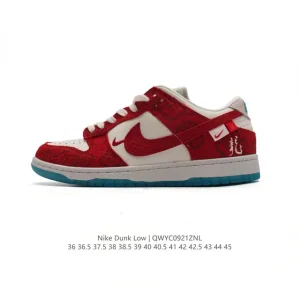 Nike SB Dunk Low Pro Fz5528-101 Vintage Leather Skateboarding Shoes for Men and Women