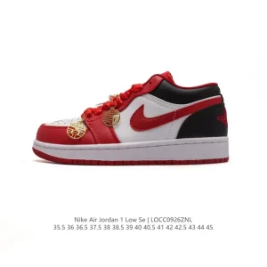 Jordan AJ1 Low Chinese New Year Limited Edition Red Wedding Shoes