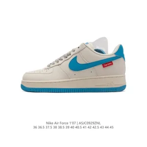 Supreme x Nike Air Force 1 Low 'White Blue' CU9225-101
