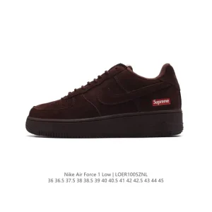Supreme x Nike Air Force 1 Low Red Box Logo Sneaker