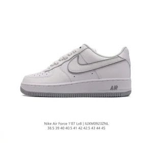 Nike Air Force 1 Low 07 White Leather Casual Sneakers for Men and Women