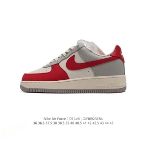Nike Air Force 1 07 Low White Low Top Sneakers with Air Cushion Sole
