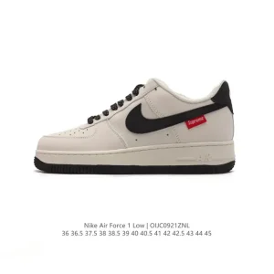 Nike Air Force 1 Low 07 Men's White Leather Sneakers with Air Cushion Sole