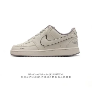 Nike Court Vision Lo Vintage Leather Basketball Shoes for Men and Women