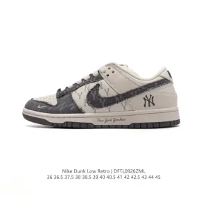 Nike Dunk Low Retro Mlb Collaboration Vintage Basketball Sneakers