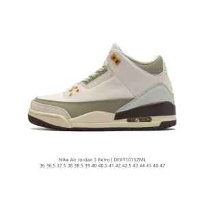 Jordan Air 3 Retro SE Men's Basketball Shoes White Black Cement