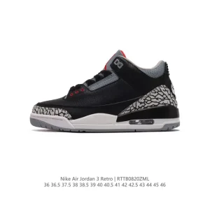 Jordan Air 3 Retro SE Men's Basketball Shoes White Black