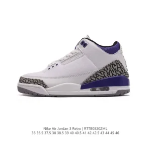 Jordan Air 3 Retro SE Men's Basketball Shoes White and Black