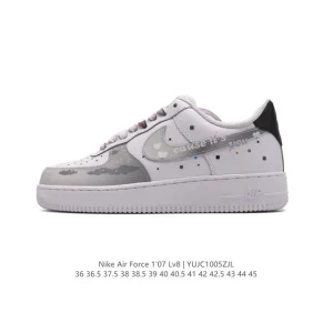Nike Air Force 1 07 Low White Leather Casual Sneakers for Men and Women