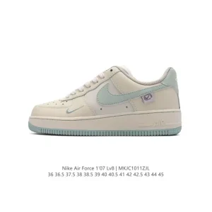 Nike Air Force 1 Low FB1839 White Leather Casual Sneakers for Men and Women
