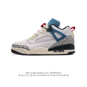 Jordan Spizike Low Houston Oilers Classic Elephant Print Retro Basketball Shoe