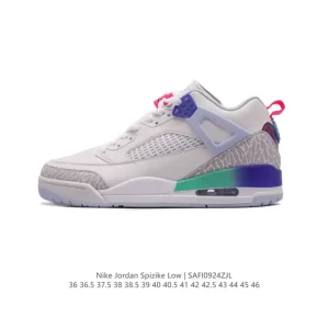 Jordan Spizike Low University Red Obsidian Basketball Shoes