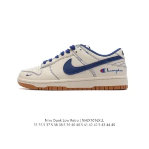 Nike Dunk Low Retro Champin Collaboration Vintage Basketball Skate Shoes
