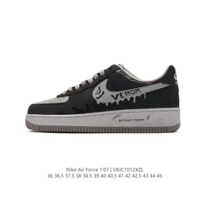 Nike Air Force 1 '07 Low White Leather Sneakers with Air Cushion