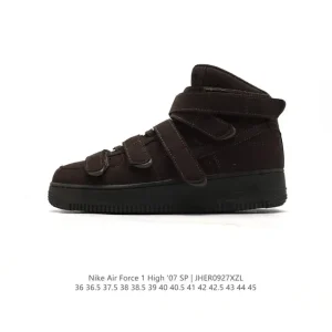 Nike Air Force 1 High DM7926 White Leather Strap Retro Basketball Shoes